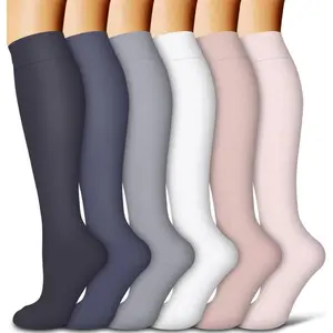 Copper Compression Socks for Women and Men (6 Pairs) - Best Support for Running, Sports, and Travel