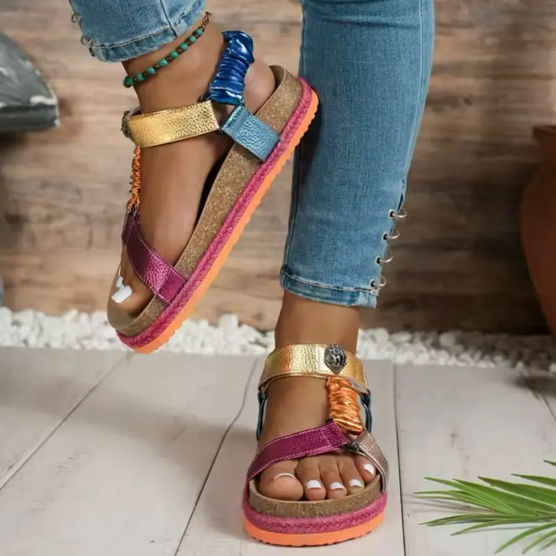 Women’s Summer Sandals – Comfortable Breathable Flat Shoes, Casual Outdoor Slip-On Sandals