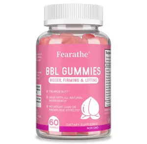 Fearathe BBL Gummies - 60 Count, Bigger Firming & Lifting Gummies, Made with All Natural Ingredients, Non-GMO Dietary Supplement