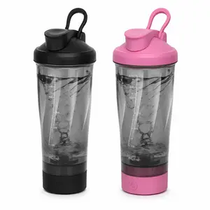 GZXIHTZ Electric Protein Shaker Mixer Flask - 24oz BPA-Free Tritan Auto-Mixer Cup, USB Rechargeable, Compact, Portable, Leakproof Lid for Gym Travel Use, Shaker Mixer Flasks