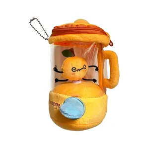 Internet-famous Tanaka fruit juicer toy, fun pull-string rotating plush toy, creative gift weighted Large Fat Cat Lavender Magical Dragon surprise Soft Stuffed Adorable Bee-Outfitted Bear Classic Wolf