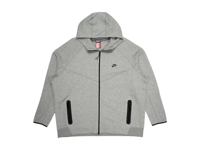 Nike Men's Sportswear Tech Fleece Windrunner Full-Zip Hoodie Dark Grey Heather/Black, from StockX