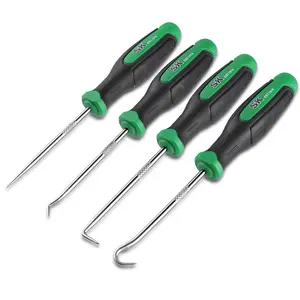 #SpringGlowUp SK 4-Count Hook and Pick Set, Straight Pick, Offset Pick, 90°Pick and Hook, Ideal for Auto and Electronics Maintenance Tools