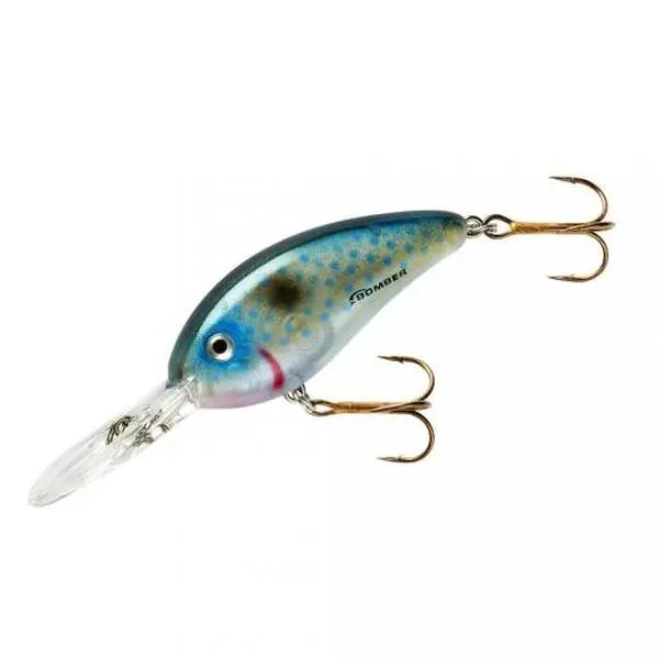 Fingerling Style Crankbait Lure, Durable Medium Diver for Bass Fishing, 2 3/8 inch 3/8 oz Bait for Casting Around Docks, 3/8 Ounce