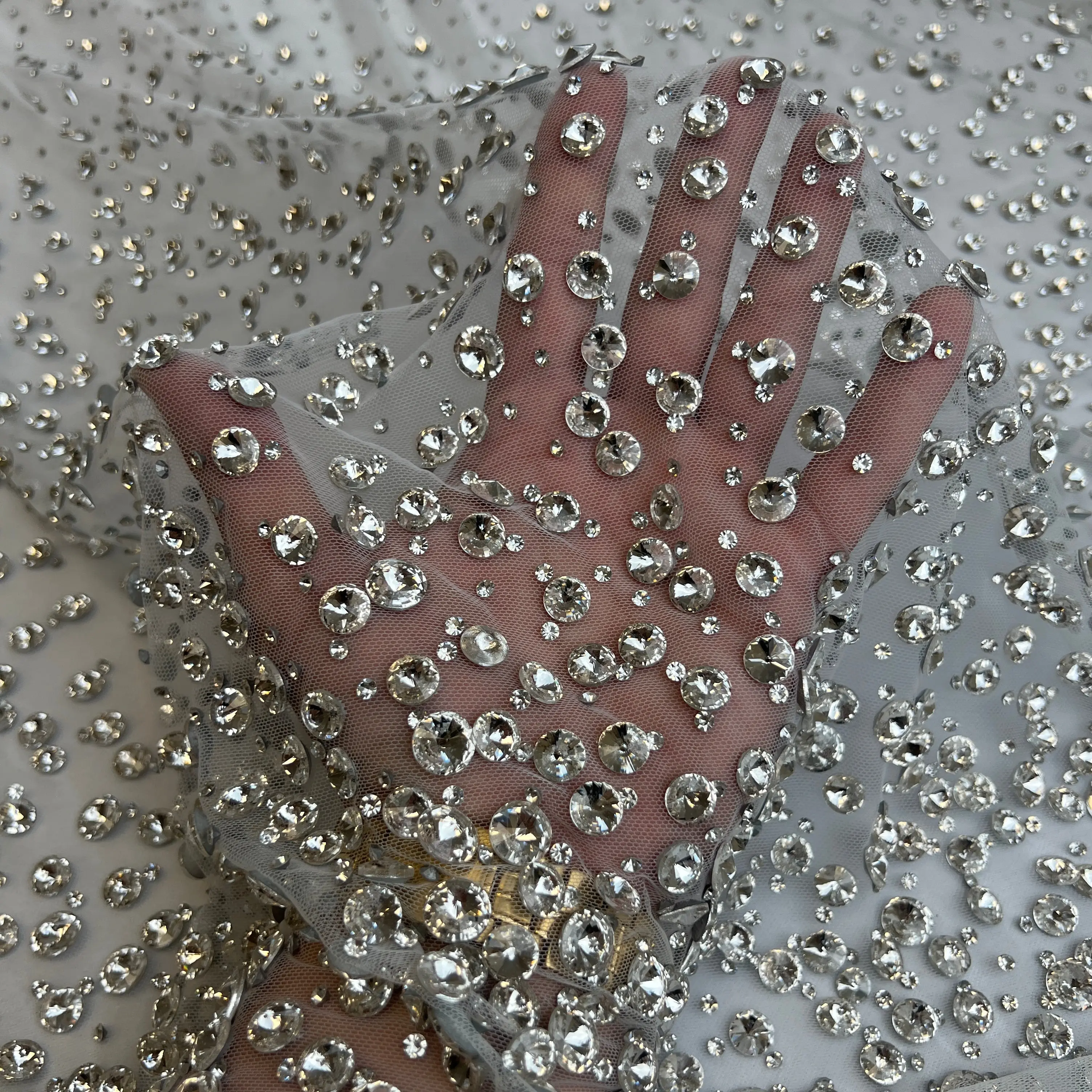 Rhinestone Gradient Fabric Rhinestone Gradient Fabric