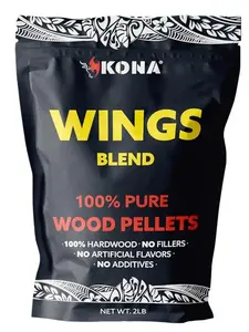 Kona Wings Blend Smoker Pellets, Intended for Ninja Woodfire Outdoor Grill, 2 lb Resealable Bag