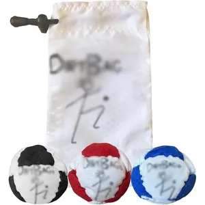 Hacky Footbag Set, 2026 Upgraded Soft Plush Footbags - Durable Fleece Juggling Balls - Vibrant Sports Design for Indoor & Outdoor Play, Party Favors, and Coordination Training