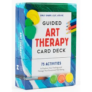 Guided Art Therapy Card Deck | 75 Creative Activities to Explore Feelings & Support Emotional Well-Being - Cards