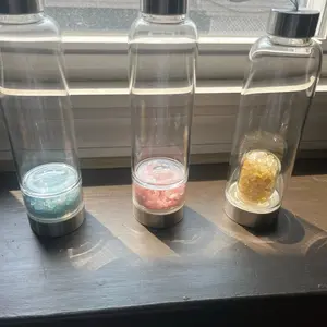 Healing Crystal Water Bottle - Personalized Tumbler for Hot and Cold Drinks - Drinkware