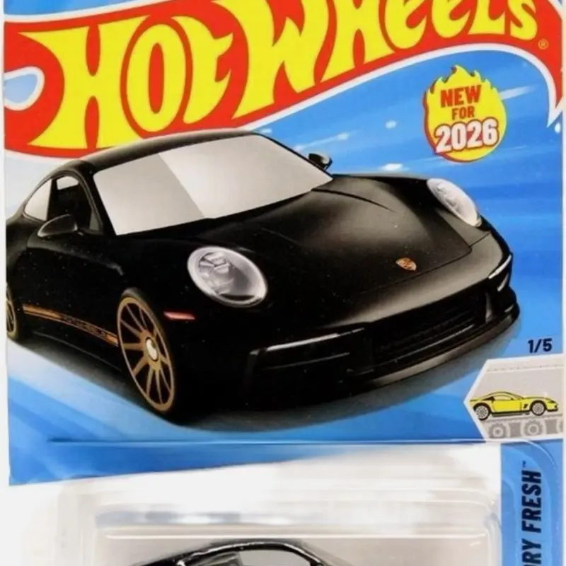 Hot Wheels Porsche 911 Carrera T Friction Toy Vehicle, Classic Novelty Toys for Collectors & Kids