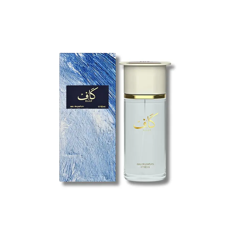 Ahmed Al Maghribi Kaaf Extrait de Parfum - Unisex Aromatic Woody EDP with Floral Amber, Bergamot, Oud, Lavender, Musk Scents, Luxurious Arabic Bottle Perfume, 3.4 fl oz (100ml), EDP Liquid Perfumes, Floral Amber Scents, Adults, Ahmed Perfume Manufacturing
