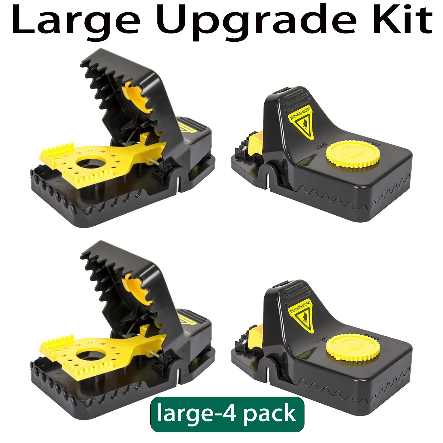Home Pest Control Reusable Trap Clips - Large 4-Piece Set, Suitable for Indoor and Outdoor Use Home Pest Control Reusable Trap Clips - Large 4-Piece Set, Suitable for Indoor and Outdoor Use