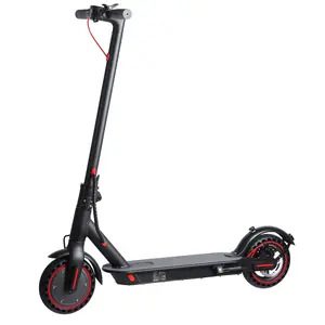 US Inventory 350W Motor 36V 10.4Ah Battery Electric Scooter Mobile Folding Scooter with 8.5-Inch Tire Aluminum Alloy Frame & IPX5 Waterproof Rating Portable App Foldable Suspension