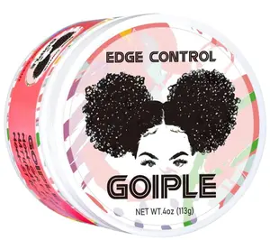 Goiple Edge Control Wax Sweet Peach 4 oz Curly Hair Products Hair Styling Gel Super Gel for All Hair Types Organic Ingredients