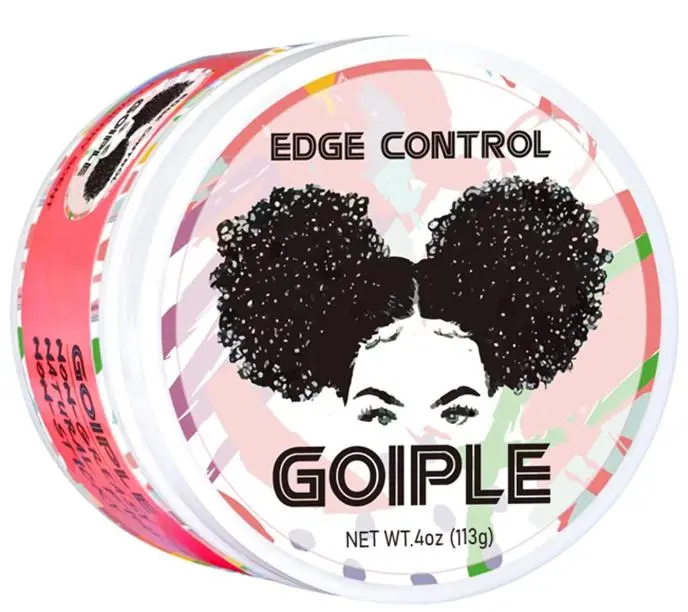 Goiple Edge Control Wax Sweet Peach 4 oz Curly Hair Products Hair Styling Gel Super Gel for All Hair Types Organic Ingredients