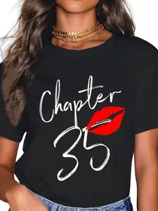 100% Cotton turning 35 gifts Chapter 35 Happy Birthday 35 Born In 1986 T-Shirt