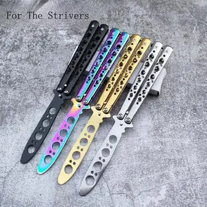 Safe Butterfly Practice Knife - Unsharpened Folding Trainer for Skill Building.Perfect for Hand Exercise, Coordination & Outdoor Dexterity Training.Start Your Practice Safely!