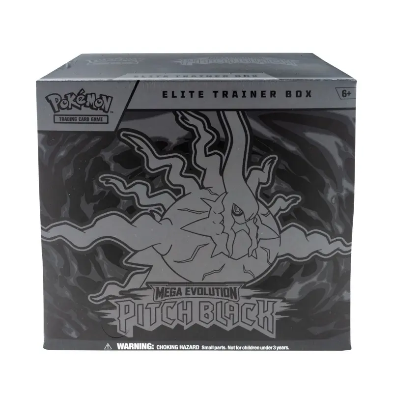 Pokémon Pitch Black Elite Trainer Box (Pitch Black ETB) - Brand New, Sealed Set, Non-Sports Trading Card Collectible Accessory