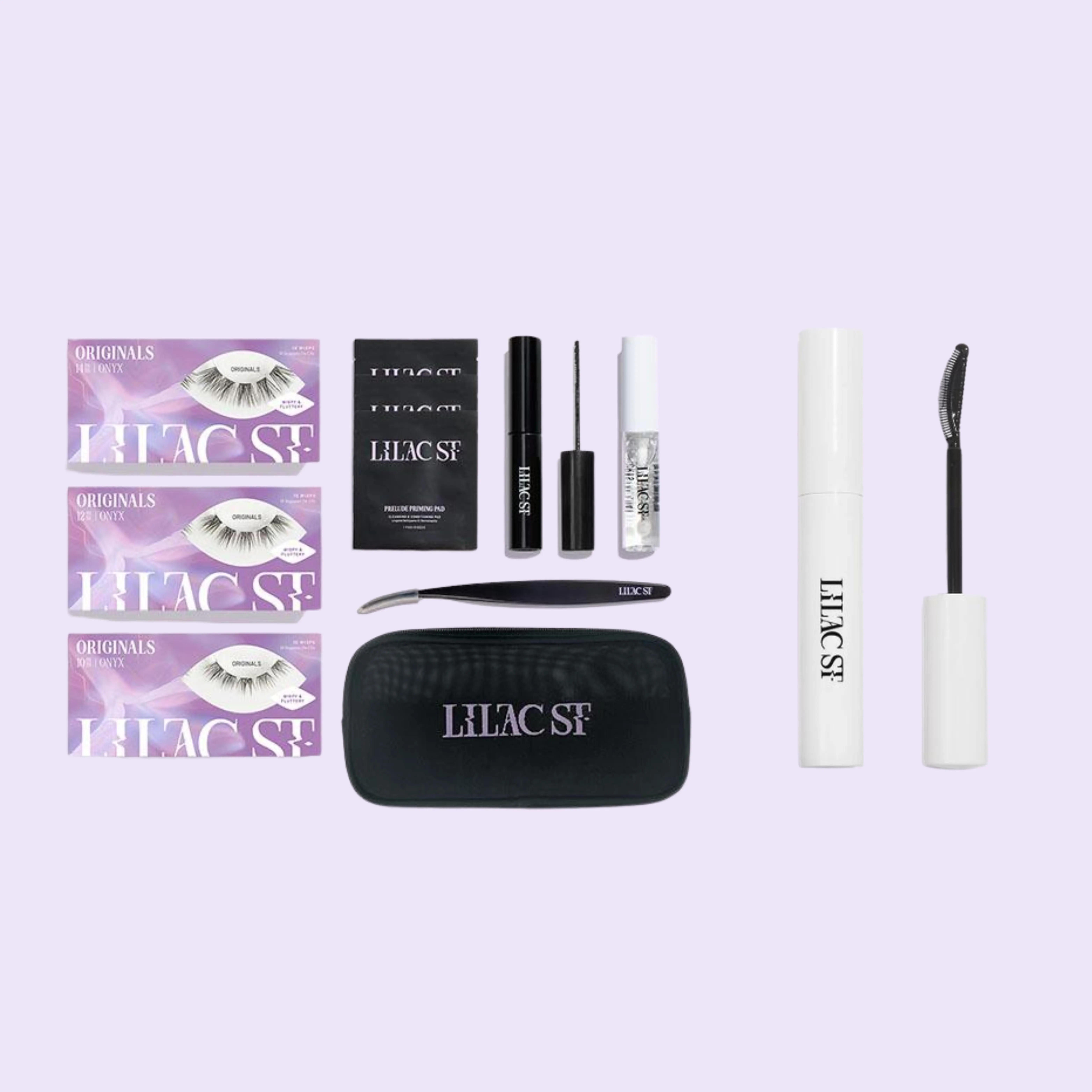 Lilac St. DIY Eternal Lash Cluster Kit and Bond Breaker Bundle – Originals, Midnight & Prism Styles – 30 Individual Natural Lash Clusters with our Bond & Seal ApplicatorCluster Lash Removal Serum