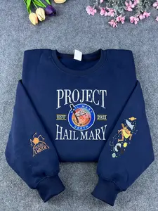 Project Hail Mary Embroidered Sweatshirt, Grace Rocky Amaze Amaze Amaze Shirt, Sci-fi Movie Crewneck, Andy Weir Fan Gift for Bookish