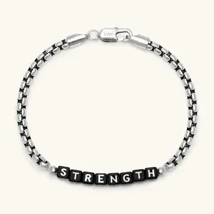Little Words Project Men's Father's Day Trackable Kindness Bracelet - Inspirational Jewelry, Size-Selectable Costume Fashion Accessory