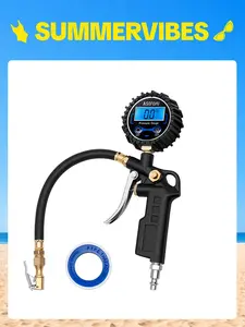 AstroAI Digital Tire Pressure Gauge with Inflator 250 PSI Air Chuck & Compressor Accessories Accuracy Measurement Durable Brass Components Automotive Vehicle Tool#SummerVibes