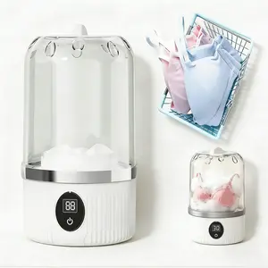 Compact Wireless Mini Washer, Large Capacity with Versatile Wash Settings, Fits Intimates, Socks & Delicates, Great for Travel, RVs & Tiny Living Spaces