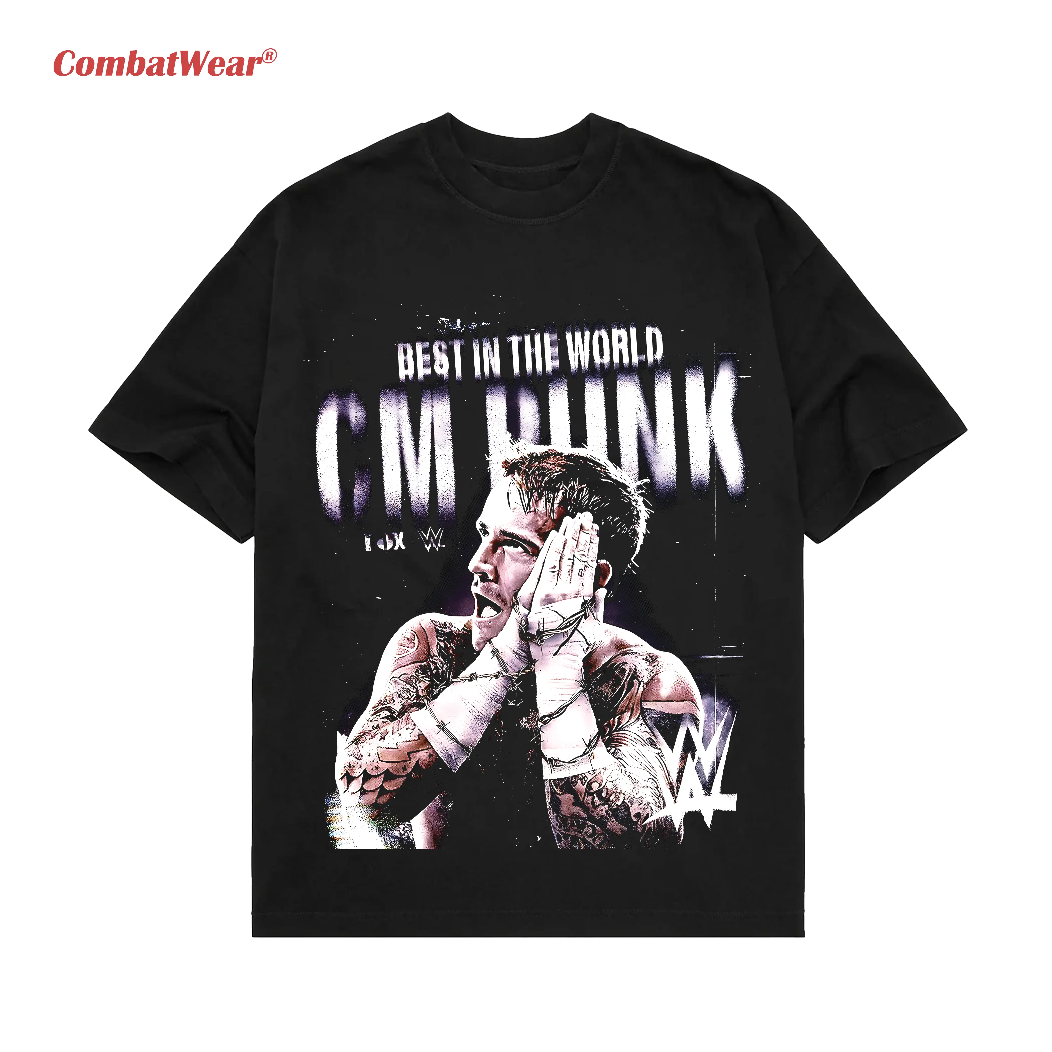 CM PUNK 2 TEE, Wrestling Tee, WWE Tee, Wrestling Gift, Sports Shirt, Workout T-shirt Menswear Streetwear Crewneck Clothing