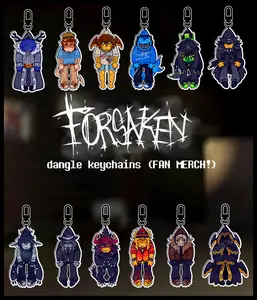 FORSAKEN Dangle Keychains, Dusekkar 007n7 Shedletsky Bluudud 1x1x1x1 Mafioso Two Time Chance Taph Mrdoombringer Etc, Cute, Durable, And Perfect For Bags, Keys, Or Gifts. Great For Daily Use Or As Thoughtful Little Gifts For Your Friends And Yourself.