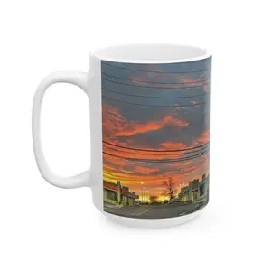 "Maryland Sunrise" Skyline Ceramic Mug — Cityscape Coffee Cup (11oz/15oz)