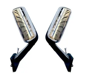 TORQUE Door Mirror Pair Set w/Chrome Cover for 2018+ Freightliner Cascadia Semi Trucks Driver Left Side LHD Passenger Right Side RHD (TRFRCA1401D)