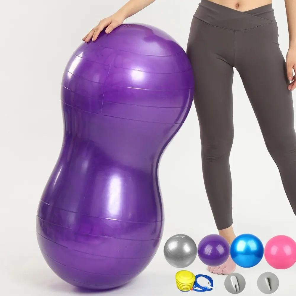 45cm Extra Thick Exercise Yoga Ball - Non-Slip & Durable, Includes Pump, High Weight Capacity & Burst-Resistant for Gym, Balance, Pregnancy, Pilates & Physical Therapy, Fitness Ball, Exercise Balls, Exercise Equipment, Training Equipment