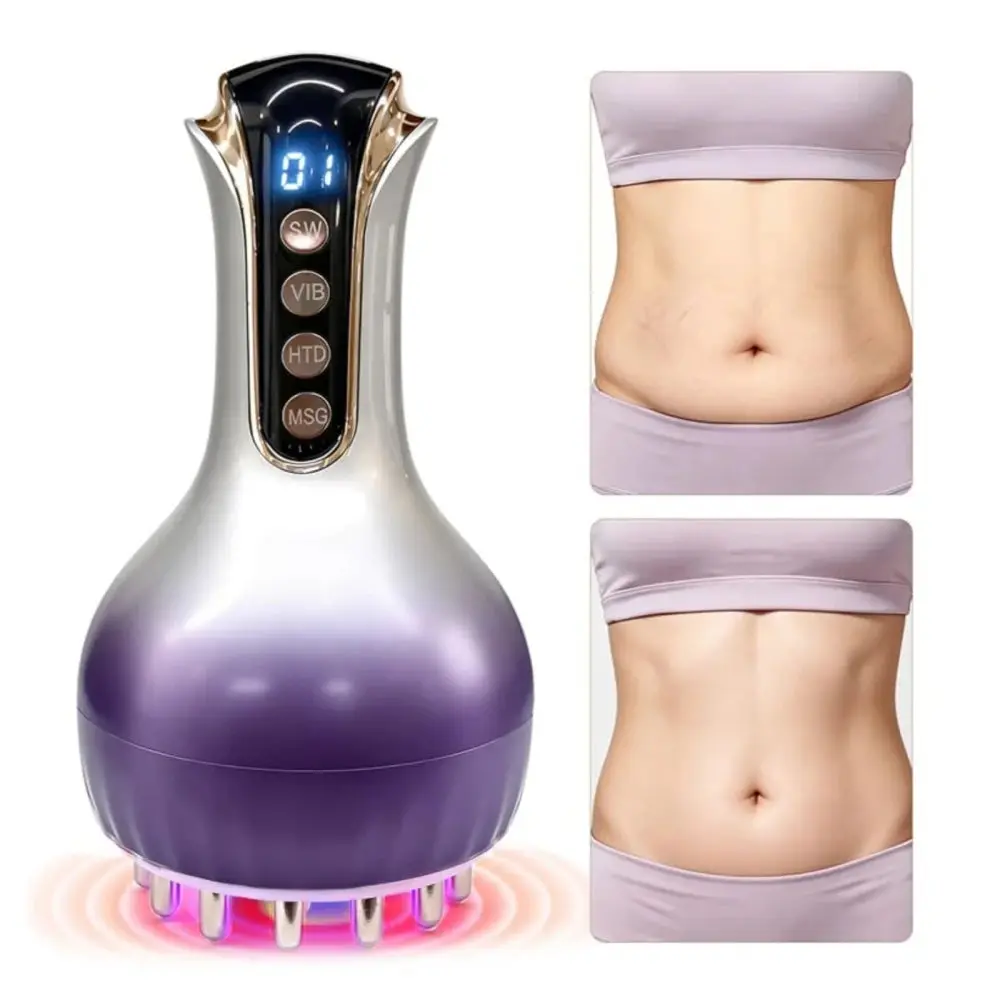 Cordless Handheld Electric Massager – Portable Vibration & Warming Device for Back, Shoulders & Legs