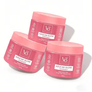 3pcs Vibrant Beauty Azucar Glow Exfoliator 100g Sugar Scrub for Glowing Smooth Skin Gentle Exfoliation Unclogs Pores Promotes Brighter Tone