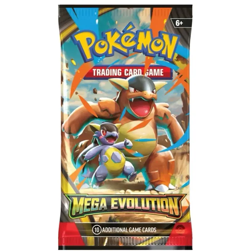 Pokémon Mega Evolution Booster Pack - 10 Additional Game Cards for Trading Card Game - Ages 6+