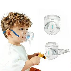 Mesh Wearable Nebulizer Low Noise for Home and Travel Use Portable Nebulizer Machine with 2 Replacement Masks