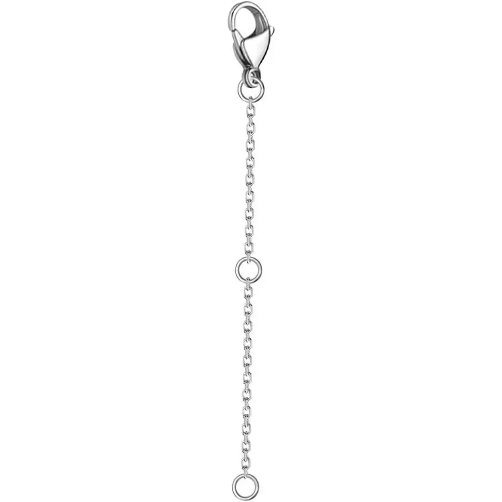 14K Solid  Chain 2" 3" 4" Necklace Bracelet Extender Chain, Delicate Durable  Adjustable Extension Chain for Necklace Bracelet Anklet Lobster Clasps