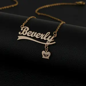 FF0017 New Store Opening | | Custom Name Necklace with Charm |   Personalized Stainless Steel Name Pendant | Perfect for birthdays, anniversaries, Mother’s Day, or Valentine’s Day as a one-of-a-kind sentimental gift.