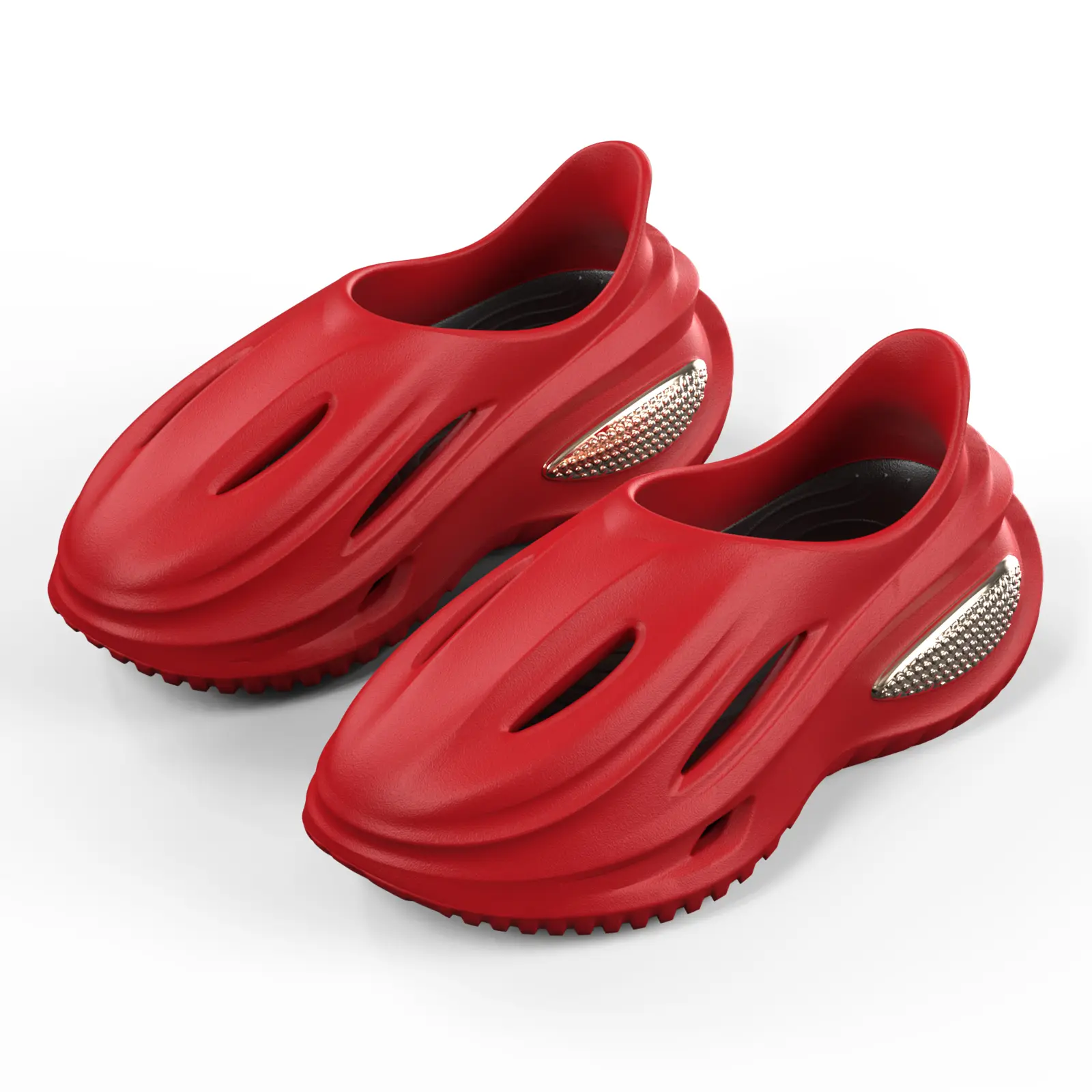 YASSIA EVA Unisex Thick Bottom Lightweight Sports Slippers Casual Hollow Out Design Comfortable Breathable Beach Vacation Fashion Footwear Future Trend Outdoor Slippers