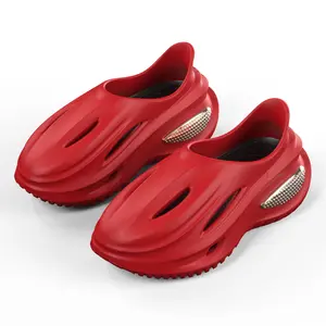 YASSIA EVA Unisex Thick Bottom Lightweight Sports Slippers Casual Hollow Out Design Comfortable Breathable Beach Vacation Fashion Footwear Future Trend Outdoor Slippers