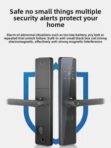 Practical 2025 Smart Electronic Lock for Apartments Hotels Homestays Rental Houses Remote Password Fingerprint Anti-Theft Door Swipe Card Access Safe Alerts