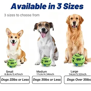 Dog Sound Toy, Interactive Pet Noise Ball, Dog Intelligence Training Ball, Fun Sound When Rolled or Shaken, Pet Noise Ball, Dog Ball Toy, Durable Chew