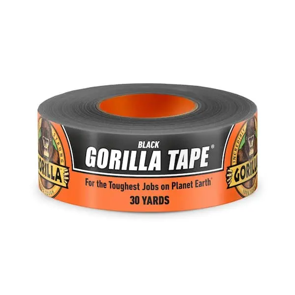 Gorilla Tape 30 Yd Black Duct Tape for Toughest Jobs on Planet Earth