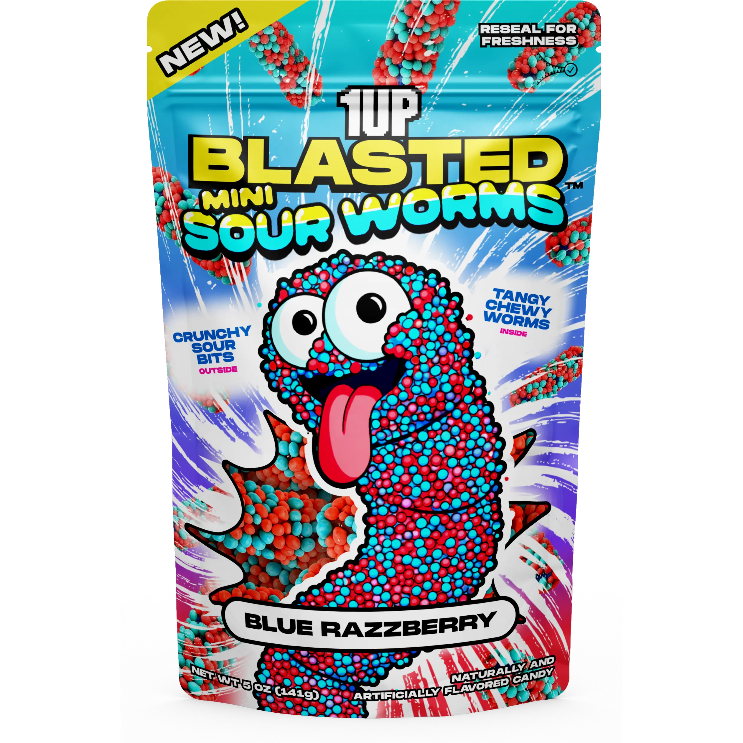 Blue Razzberry Mini Sour Worms