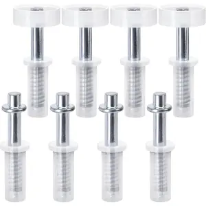8 count Bi-Fold Door Top Roller Guide Wheel and Top Pivot,Spring Loaded Bifold Door Hardware Kit,Bifold Closet Door Repair Kit for Folding Pocket Door Accordion Door Barn Door