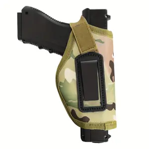 2-Pack Unisex Nylon Holsters, Classic Style IWB/OWB 9mm Holsters with Snap Snap Fits Glock 19, 17, 23, 26, 27, 42, 43, S&W M&P, Sig Sauer and More - 380 Holster