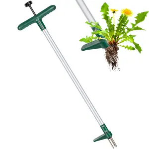 Classic Weeder Tool - Long Handle Weeder Puller with 3-Claw Head | Standing Root Extractor for Dandelions & Tough Grass| Garden Clearance Special (1 Pack)