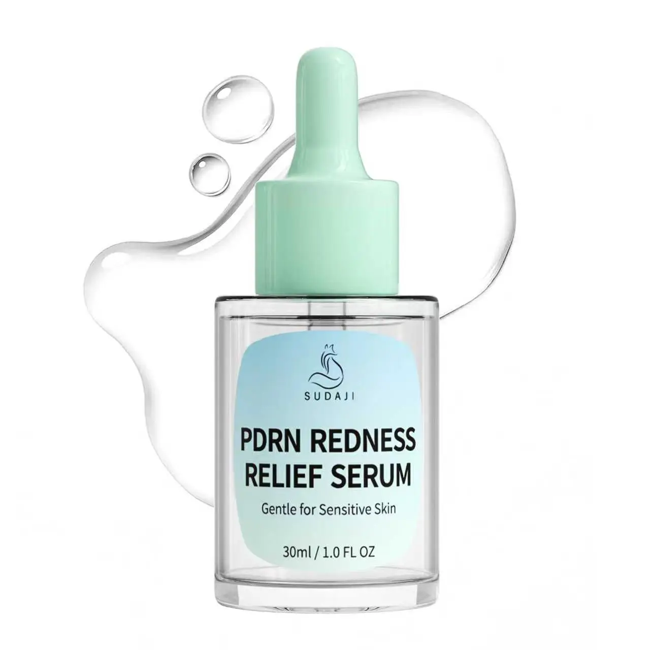 PDRN Redness Relief Face Serum for Sensitive Skin, Lightweight Barrier-Supporting Daily Hydrating Facial Serum Essence, Calming Irritation & Redness, Repair Skin Barrier Daily Skin Care Serum, 1 fl oz 30ml, Single Item