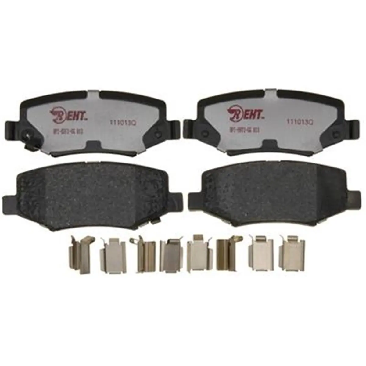 212 MAIN EHT1274H Hybrid Ceramic Brake Pad Set (Set of 4) – Aggressive Stops Performance, Includes Shims, Hardware and OEM Sensors, Set Of Four