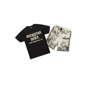 Tappy Black/Beige T-Shirt Short Set